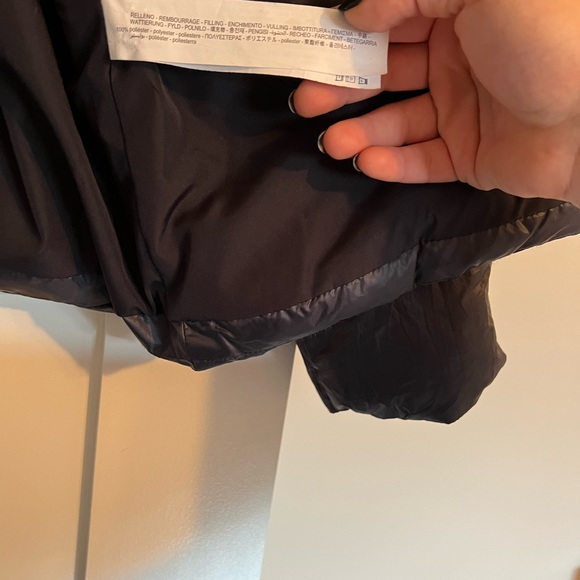 Navy puffer coat - Picture 3 of 7